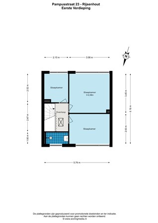 Floorplan - Pampusstraat 23, 1435 LG Rijsenhout